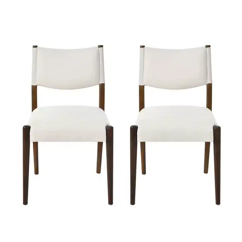 Christopher Knight Home Harry Modern Rubberwood Upholstered Dining Chairs (Set of 2)