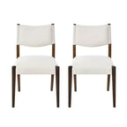 Christopher Knight Home Harry Modern Rubberwood Upholstered Dining Chairs (Set of 2)