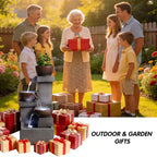 Outdoor Water Fountain Tiered Cascading Jar Waterfall Resin Garden Patio Decor with LED Lights