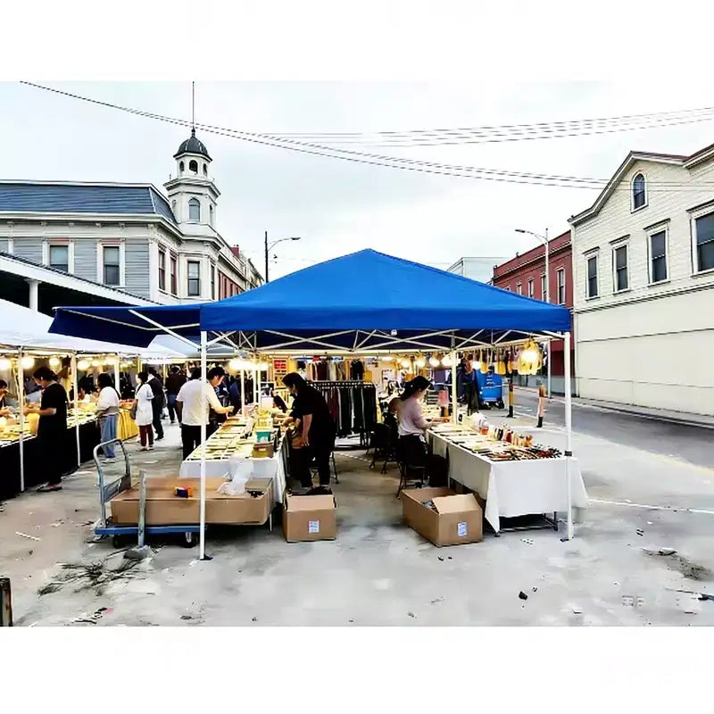 Heavy Duty Pop Up Canopy Tent - Waterproof & UV-Protected Outdoor Shelter - Easy One-Person Setup - Adjustable Height, 1 Sidewall