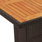 vidaXL Bistro Set PE Rattan, Powder-coated Steel, Tempered Glass