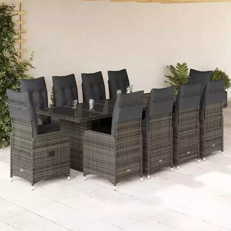 vidaXL Bistro Set Grey
