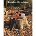 Gas Powered Chainsaw 52cc 2-Stroke, Features Automatic Chain Lubrication & Quick Start Ergonomic Handle for Heavy-Duty Tree Trimming and Land Clearing