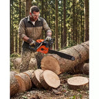 Gas Powered Chainsaw 52cc 2-Stroke, Features Automatic Chain Lubrication & Quick Start Ergonomic Handle for Heavy-Duty Tree Trimming and Land Clearing