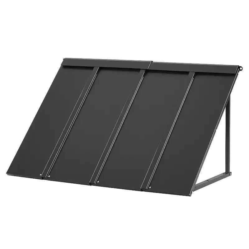 Window Awning Door Canopy 44 x 24 Inch Outdoor Steel Anti-Rust Front Door Awning