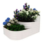 Raised Garden Bed Kit - 61x42x31 in Outdoor Planter Box for Vegetables, Herbs, Flowers. Modular 3-in-1 Raised Garden Beds Outdoor with Open Base