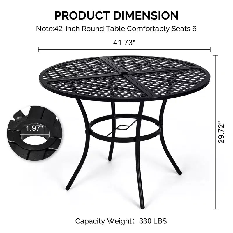 Karl Home | Patio Round Metal Table