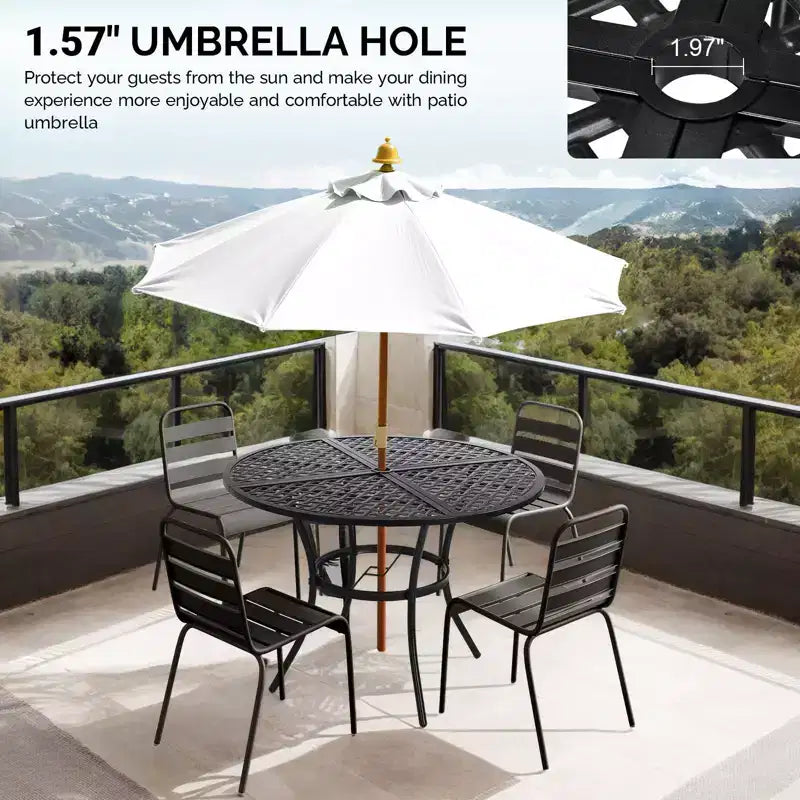Karl Home | Patio Round Metal Table