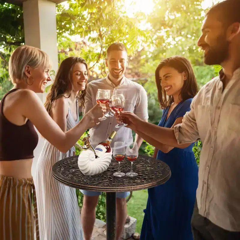 Karl Home | 40-Inch Metal Patio Bar Table