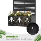 Dovelina Raised Garden Bed with Trellis Metal Planter Box with Privacy Screen for Climbing Plants-59 x 30/60, 47 x 47/94,72 x 35/47/70/94