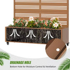 Dovelina Raised Garden Bed with Trellis Metal Planter Box with Privacy Screen for Climbing Plants-59 x 30/60, 47 x 47/94,72 x 35/47/70/94