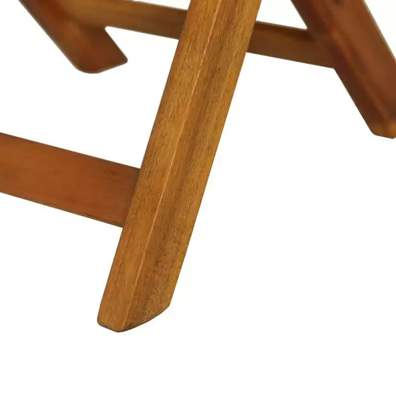 vidaXL Bistro Set Wood Tone Solid Acacia Wood Foldable Bistro Set