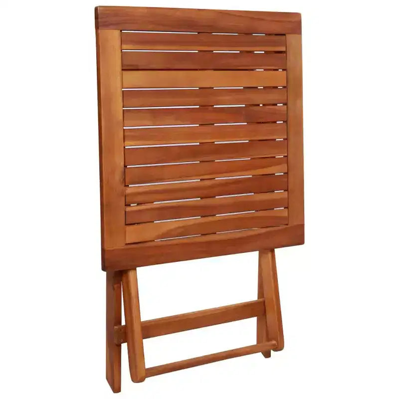 vidaXL Bistro Set Wood Tone Solid Acacia Wood Foldable Bistro Set
