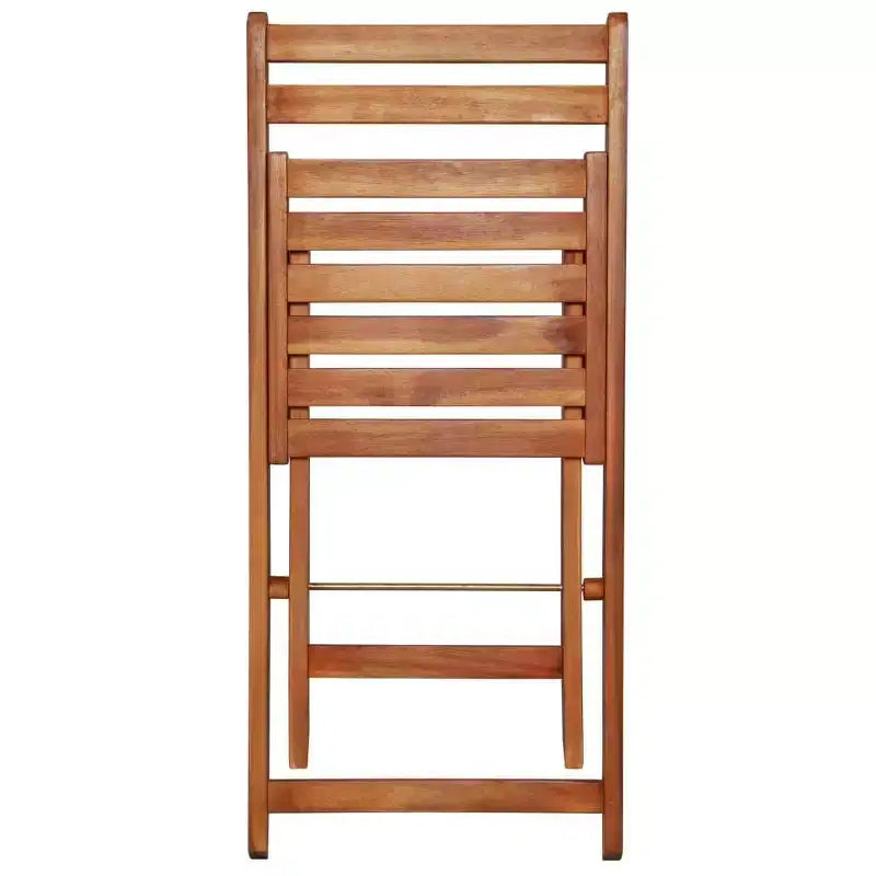 vidaXL Bistro Set Wood Tone Solid Acacia Wood Foldable Bistro Set