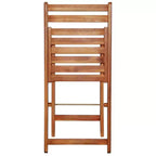 vidaXL Bistro Set Wood Tone Solid Acacia Wood Foldable Bistro Set