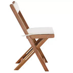 vidaXL Bistro Set Wood Tone Solid Acacia Wood Foldable Bistro Set