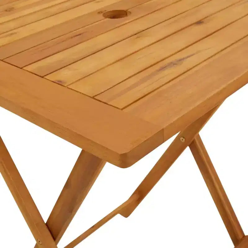vidaXL Bistro Set Solid acacia wood, PE rattan Medium Foldable