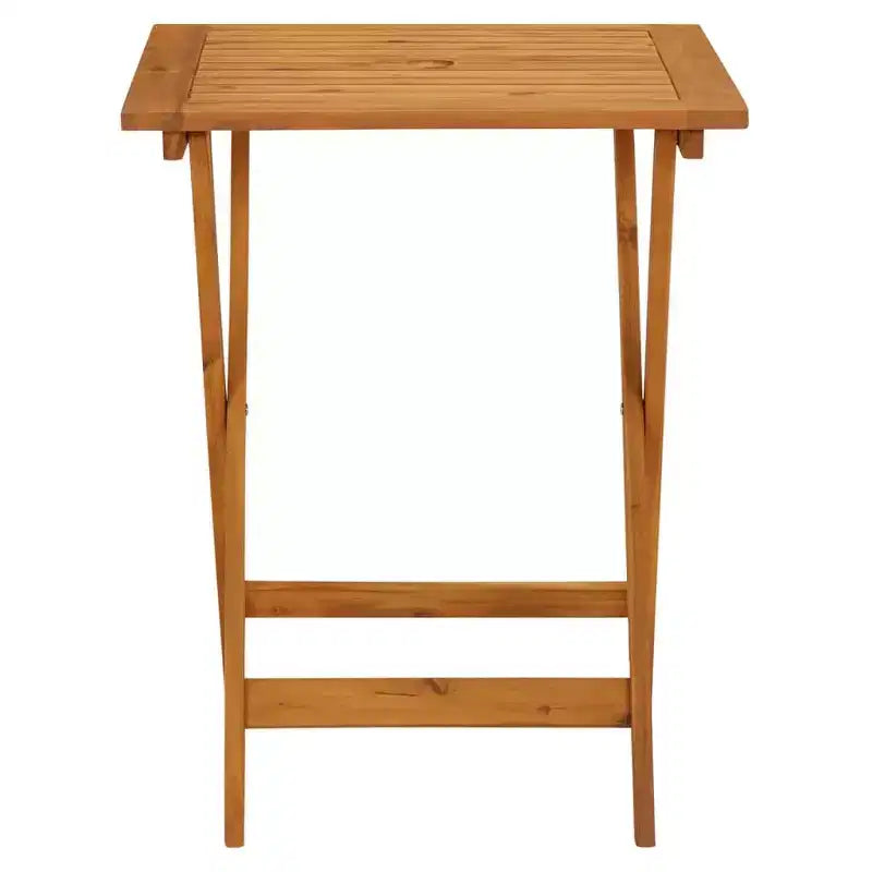 vidaXL Bistro Set Solid acacia wood, PE rattan Medium Foldable