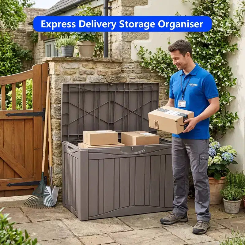 50 Gal. Resin Storage Deck Box for Outdoor Indoor
