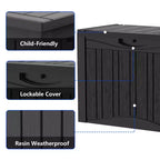 50 Gal. Resin Storage Deck Box for Outdoor Indoor