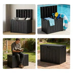 50 Gal. Resin Storage Deck Box for Outdoor Indoor