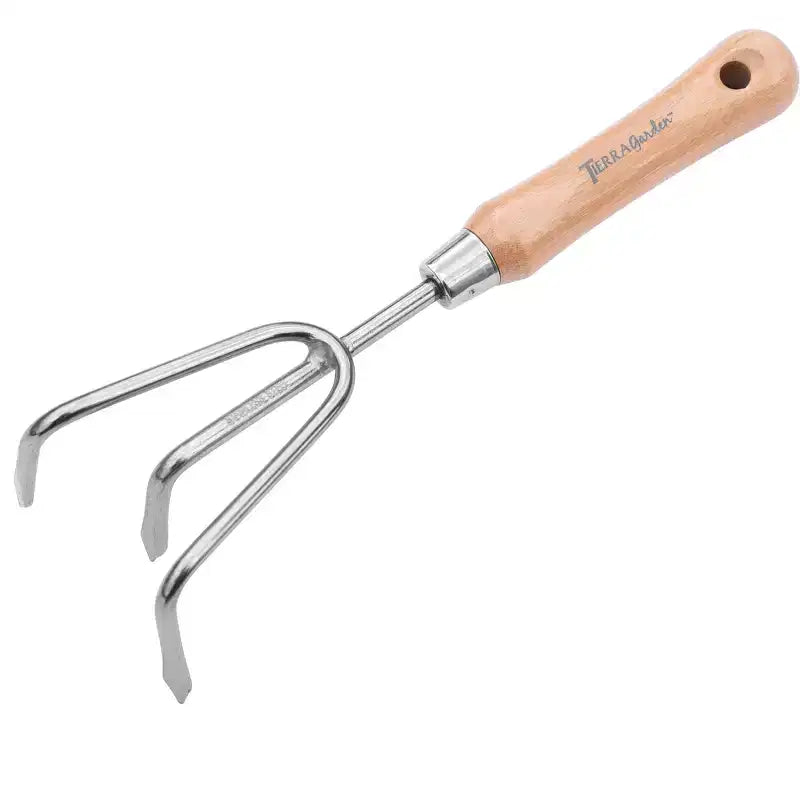 Garden Tidy Tray Gardening Set with Stainless Steel Hand Tools & Bamboo Handles, Multiple Tool Options & Colors