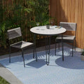 Watkindale 2 Chair Bistro Set - White/Black - SEI