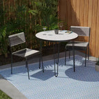 Watkindale 2 Chair Bistro Set - White/Black - SEI
