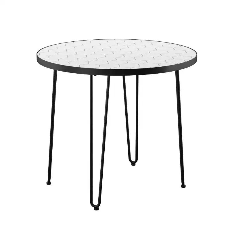 Watkindale 4 Chair Bistro Set - White/Black - SEI