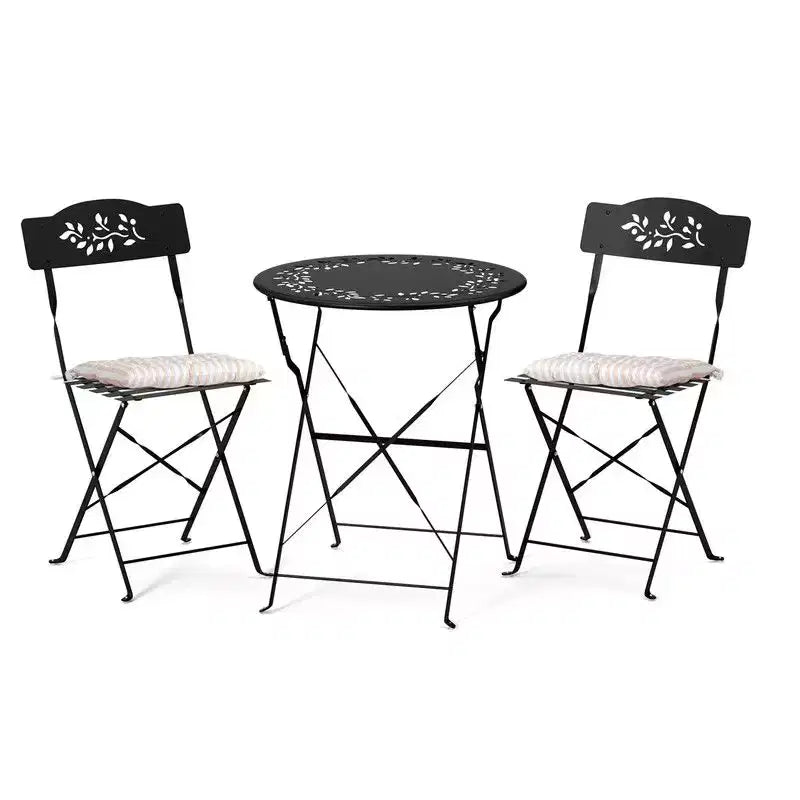 Karl Home 3-Piece Bistro Set With Seat Cushions