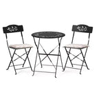 Karl Home 3-Piece Bistro Set With Seat Cushions