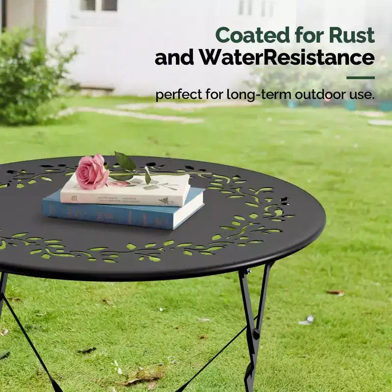 Karl Home 3-Piece Bistro Set With Seat Cushions