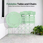 Karl Home 3-Piece Bistro Set With Seat Cushions