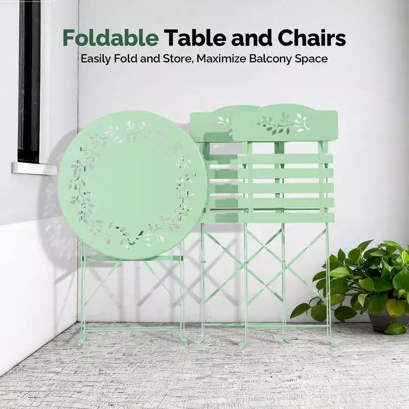 Karl Home 3-Piece Bistro Set With Seat Cushions