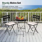 Karl Home 3-Piece Patio Dining Set With Seat Cushions