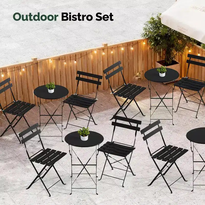 Karl Home 3-Piece Patio Dining Set With Seat Cushions