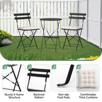 Karl Home 3-Piece Patio Dining Set With Seat Cushions