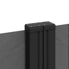 vidaXL Retractable Side Awning Anthracite 100% polyester with a PU coating