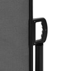 vidaXL Retractable Side Awning Anthracite 100% polyester with a PU coating