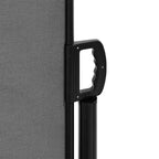 vidaXL Retractable Side Awning Anthracite 100% polyester with PU coating