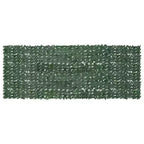 vidaXL Balcony Screen Dark Green Polyethylene, Fabric 157.5 x 59.1 in