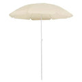 vidaXL Garden Parasol Sand Polyester, Steel UV-resistant materials