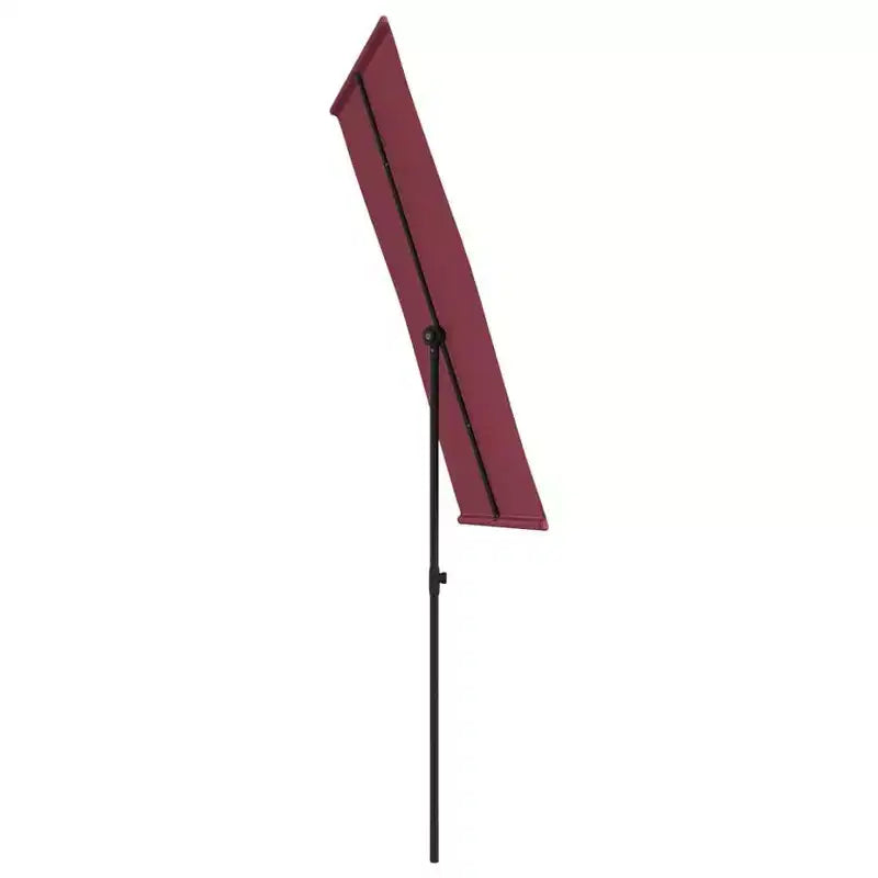 vidaXL Garden Parasol Bordeaux Red Polyester, Aluminum Medium