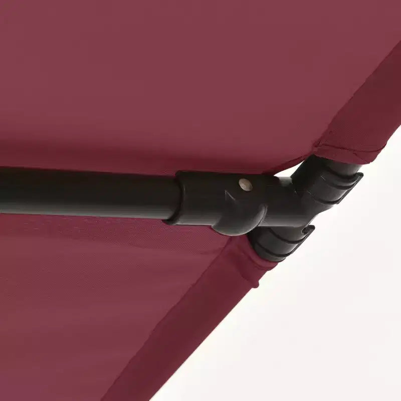 vidaXL Garden Parasol Bordeaux Red Polyester, Aluminum Medium