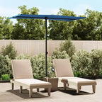 vidaXL Garden Parasol Azure blue 100% polyester, aluminum Large