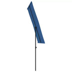 vidaXL Garden Parasol Azure blue 100% polyester, aluminum Large