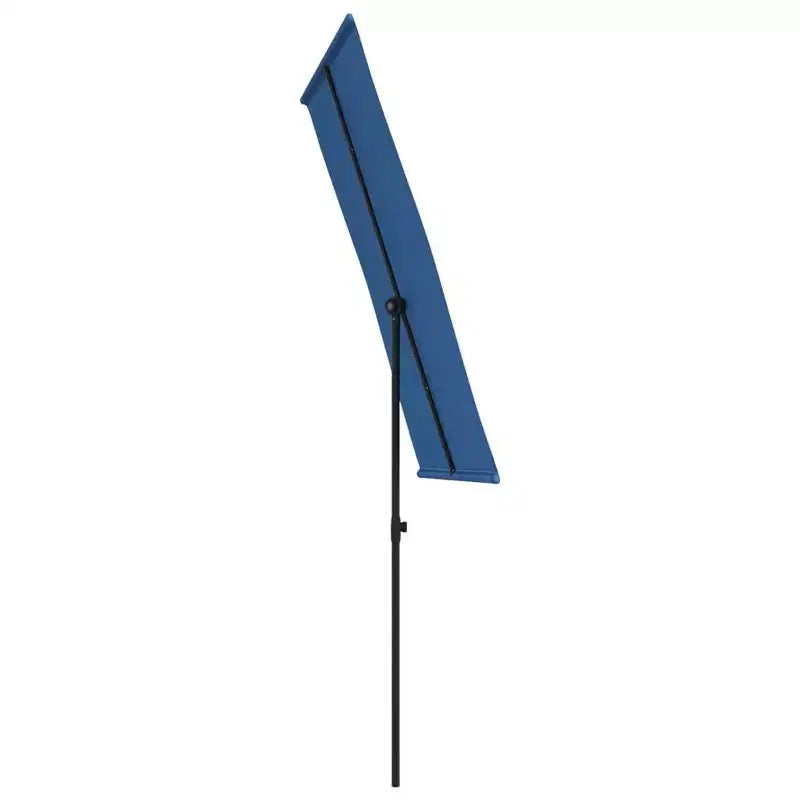 vidaXL Garden Parasol Azure blue 100% polyester, aluminum Large