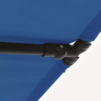 vidaXL Garden Parasol Azure blue 100% polyester, aluminum Large