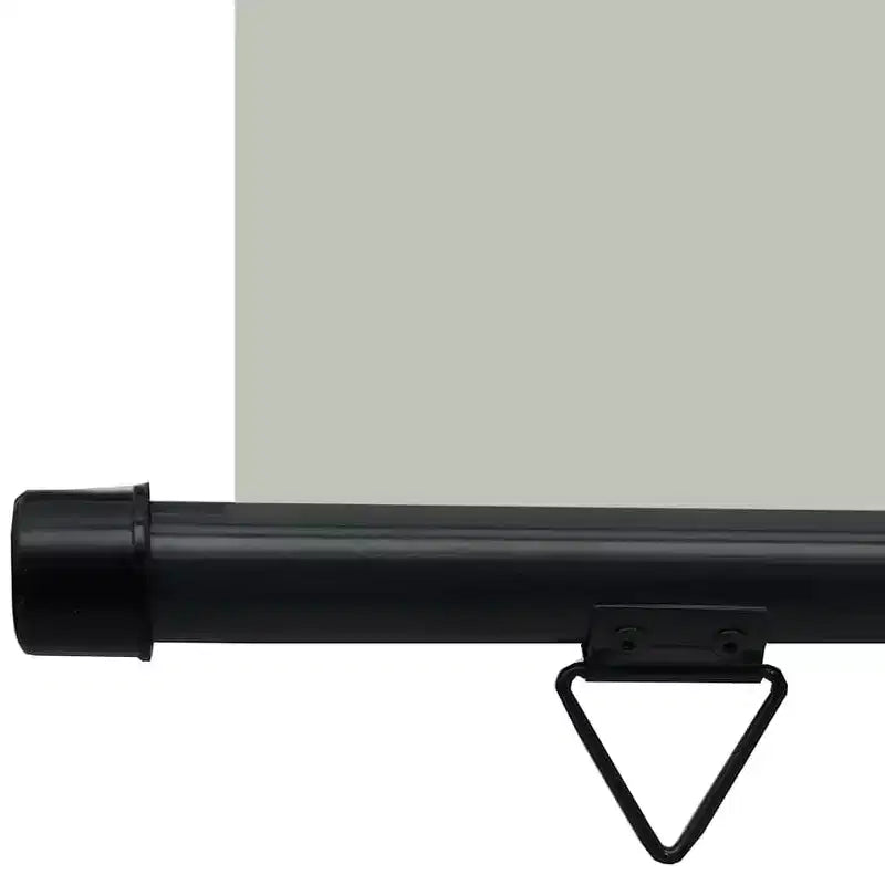 vidaXL Balcony Side Awning Grey Steel 41.3 x 98.4 in Adjustable Armrests