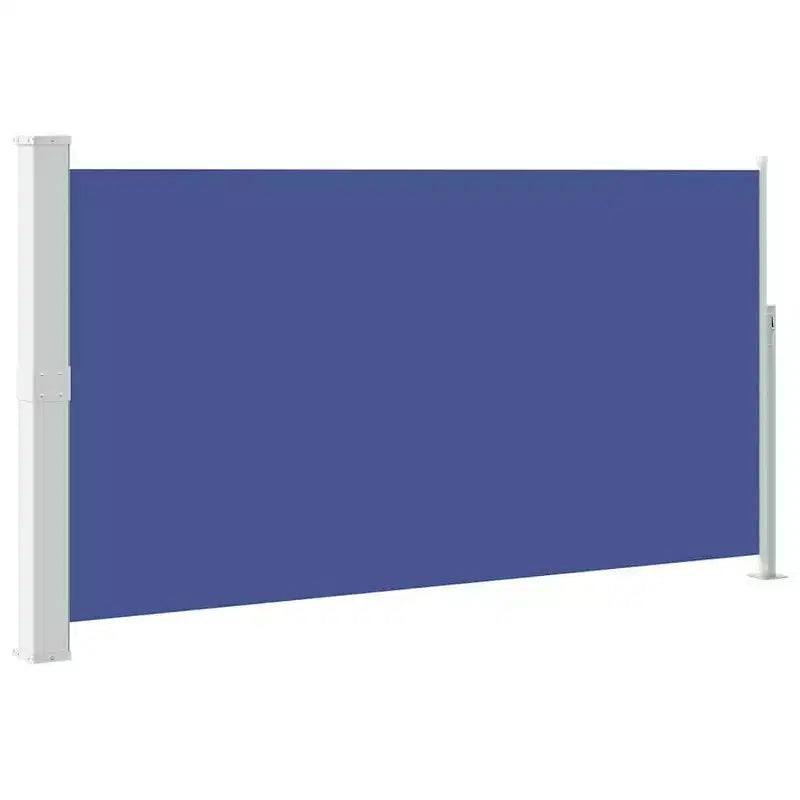 vidaXL Side Awning Blue (screen), Green grey (stand)